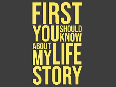 My Life Story design font font design srabon arafat typogaphy typography art typography design