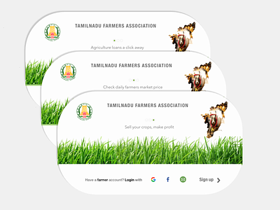 Tamil Nadu Farmer Association - Sign Up Page association design farmers farmers market flat jallikattu tamilnadu ui ux web website