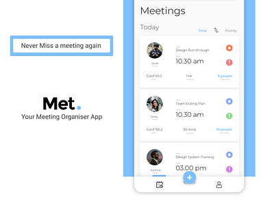 Met. - Meeting Organiser App corporate meeting organiser organizer time management