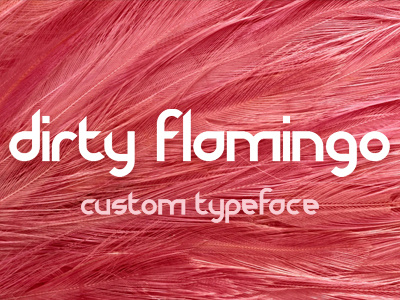 Dirty Flamingo ~ Custom Typeface