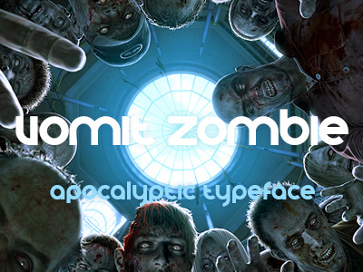 VomZom ~ Apocalyptic Typeface brains custom download eat font ttf type typeface zombie