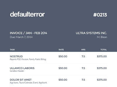 2014 Invoice 2014 attachment basic invoice minimal pdf simple style