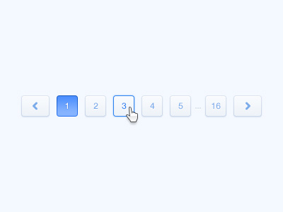 Simple Pagination blue clean education interface pagination school simple ui ux