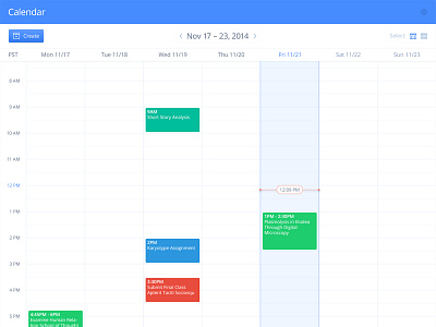 Calendar Week View calendar element interface management ui ux view week