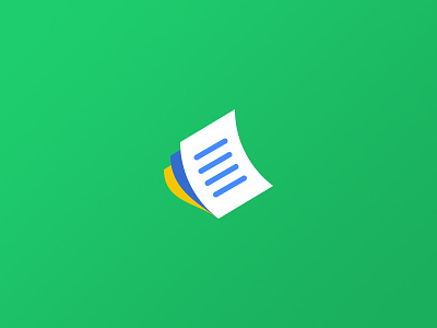 Basic Icon Concept icon minimal paper reports simple stacks