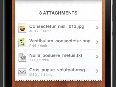 Attachments Detail