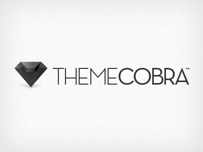 ThemeCobra™ Logo on white cobra diamond gem jewel photoshop wordpress