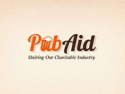 Pub Aid aid alcohol beer booze charitable grog industry logo pub