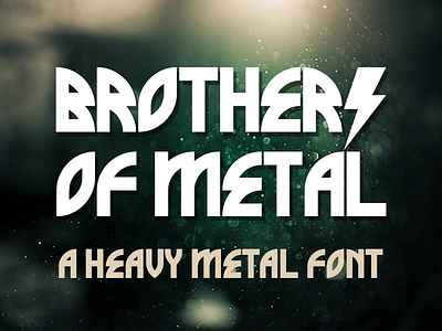 Brothers Of Metal ~ A Heavy Metal Font 666 darkness evil font manowar metal satan type