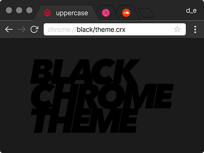 Black Chrome Theme (free)