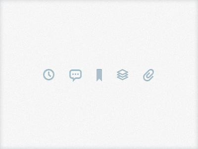 Minimal Glyph Icons attachment bookmark category comment date glyph icons minimal paper paperclip pixel simple stack time