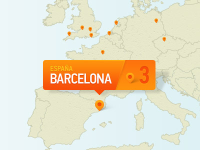 Map Marker barcelona espana europe map marker orange pin spain ui uk