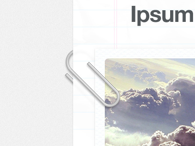 The Greater Paperclip action clean lorem ipsum page paper paperclip photo polaroid simple theme wordpress