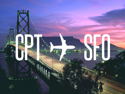 CPT ✈ SFO cape town etc fly san francisco travel