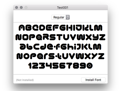 New Font font future neo ono sendai test type