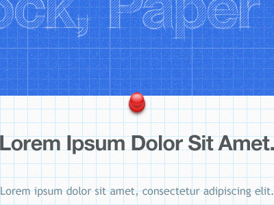 Red Pin blueprint grid lighting paper pin red shadow sketch theme wordpress