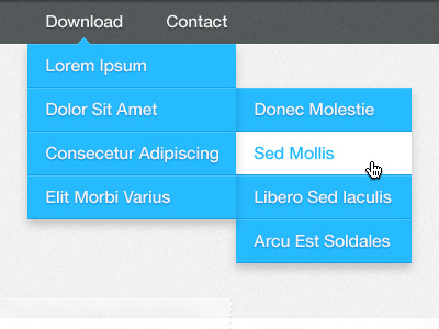 Clean Dropdown Menu clean click download dropdown effects hover menu roll over select simple wordpress