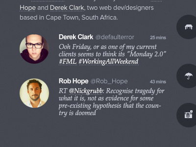Twitter #FF circle clean dark latest minimal new serif tweet twitter