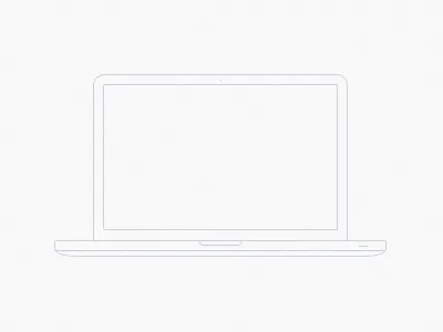 Minimal Macbook Pro apple clean ios macbook minimal osx outline pixel pro svelte ui wireframe