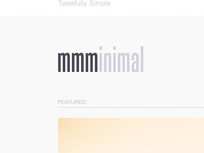 mmminimal ~ sneak peak blog minimal mmminimal tastefully simple teaser website wordpress
