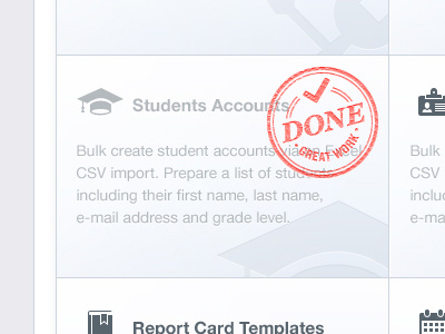 Task Complete badge complete done icon school stamp tast texture tick ui ux