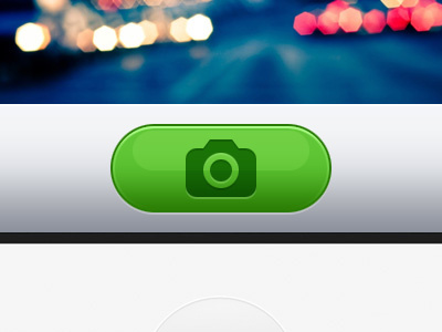 Green Camera Button (Retina Display) app application big button clean green camera interface iphone large retina user