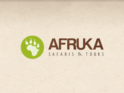 Afruka ~ Safaris & Tours africa afruka eco footprint friendly icon logo safari texture tour