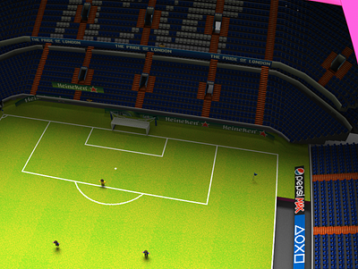 Sensible Soccer @ Stamford Bridge chelsea football magicavoxel nike sensible soccer soccer stamford bridge voxel work in progress