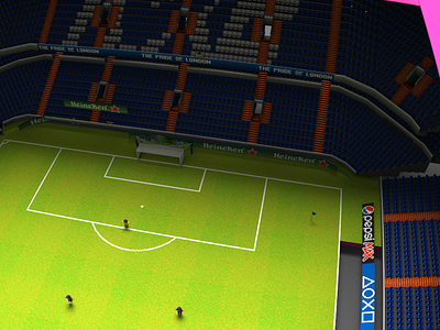 Sensible Soccer @ Stamford Bridge chelsea football magicavoxel nike sensible soccer soccer stamford bridge voxel work in progress