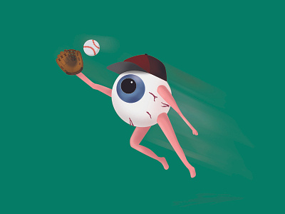 (Fl)Eye Ball adobe illustrator baseball cartoon series cartooning digital digital art digital drawing digital illustration eye ball graphic design photoshop