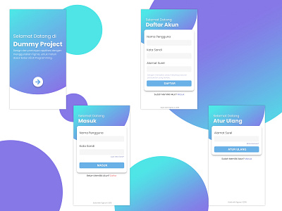Login Page with Figma android app blue card cyan design figma figmadesign input login login page mobile register reset