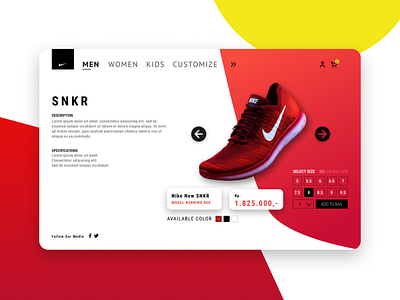 Figma #4 Nike Shoe Page