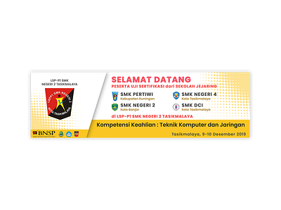 Welcoming Banner adobe ai banner banner design bnsp design illustrator illustrator cc learning lsp school school design smk