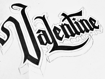 Valentine typography