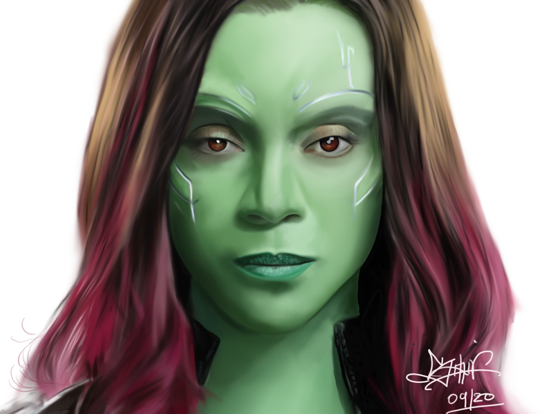 Gamora by artslaves on Dribbble