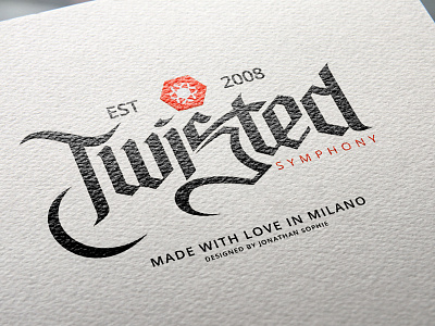 Twisted Symphony identity typography