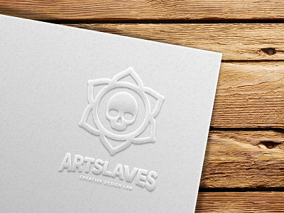 LotuSkull Emboss Card businesscard design embossing london print stationery uk visual