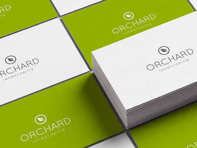 Orchard Landscaping businesscard card identity print