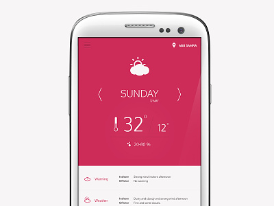 WeatherApp android design interactive uxux weather