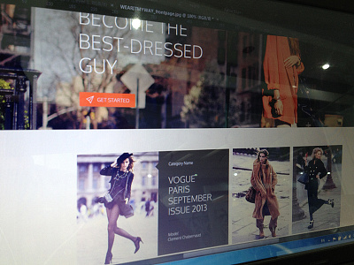 WearItMyWay fashion website fashion flat orange ui ux webdesign women