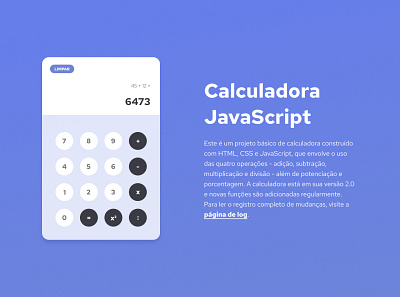 JavaScript Calculator UI calculator interactive design interface ui ux