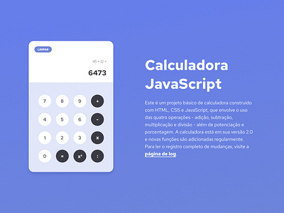 JavaScript Calculator UI