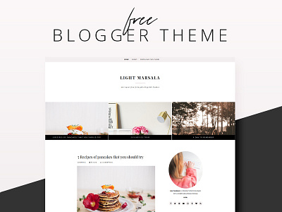 Light Marsala - Blogger Theme