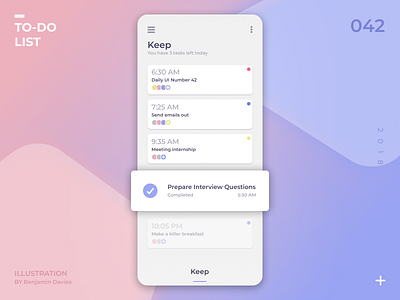 Daily UI 042: To-do List