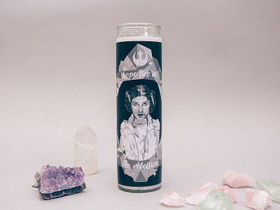 Princess Leia // General Organa Saint Candle