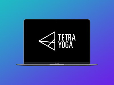 Tetra Yoga Logo geometric logo logo design yoga