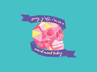 Weird moods design illustration low poly low poly art