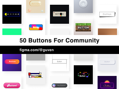 50 Buttons For Figma Community buttons community figma ui ux