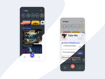 Uplabs iOS Application UI Design