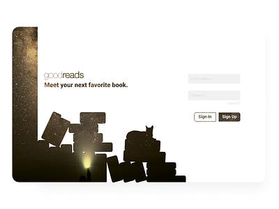 Goodreads Landing Page book design fresh goodreads landing page page sign in sign up ui ux